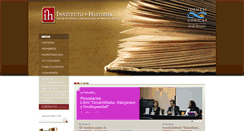 Desktop Screenshot of institutohistoria.com.ar