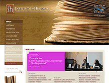 Tablet Screenshot of institutohistoria.com.ar